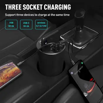 Fast Qi Wireless Charger Car Cup Holder Charging Stand Station Dock Stand Holder For iPhone/Samsung/HUAWEI Phones Universal
Fast Qi Wireless Charger Car Cup Holder Charging Stand Station Dock Stand Holder For iPhone/Samsung/HUAWEI Phones Universal