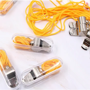 4 Pcs Loud Sound Game Training Outdoor Wear Resistant Competition Stainless Steel Sports Whistle Referee With Lanyard Race
4 Pcs Loud Sound Game Training Outdoor Wear Resistant Competition Stainless Steel Sports Whistle Referee With Lanyard Race
