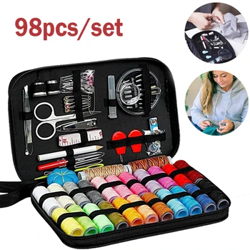 98PCS Sewing Kits DIY Multi-function Sewing Box Set for Hand Quilting Needle Thread Stitching Embroidery Sewing Accessories
98PCS Sewing Kits DIY Multi-function Sewing Box Set for Hand Quilting Needle Thread Stitching Embroidery Sewing Accessories