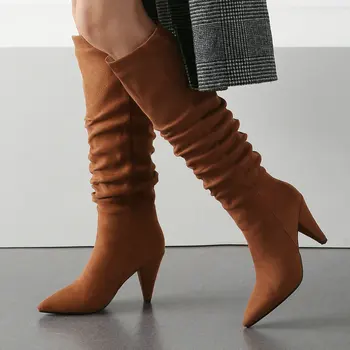 Slouch Womens White Knee High Boots Heeled Pointed Toe Long Boots Winter Red Brown Black Female Boots Casual Autumn Shoes
Slouch Womens White Knee High Boots Heeled Pointed Toe Long Boots Winter Red Brown Black Female Boots Casual Autumn Shoes