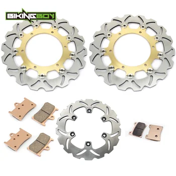 BIKINGBOY Front Rear Brake Discs Disks Rotors Pads For Yamaha YZF 600 R Thunder Cat 1996-2007 YZF 1000 R Thunder Ace 1996-2001
BIKINGBOY Front Rear Brake Discs Disks Rotors Pads For Yamaha YZF 600 R Thunder Cat 1996-2007 YZF 1000 R Thunder Ace 1996-2001