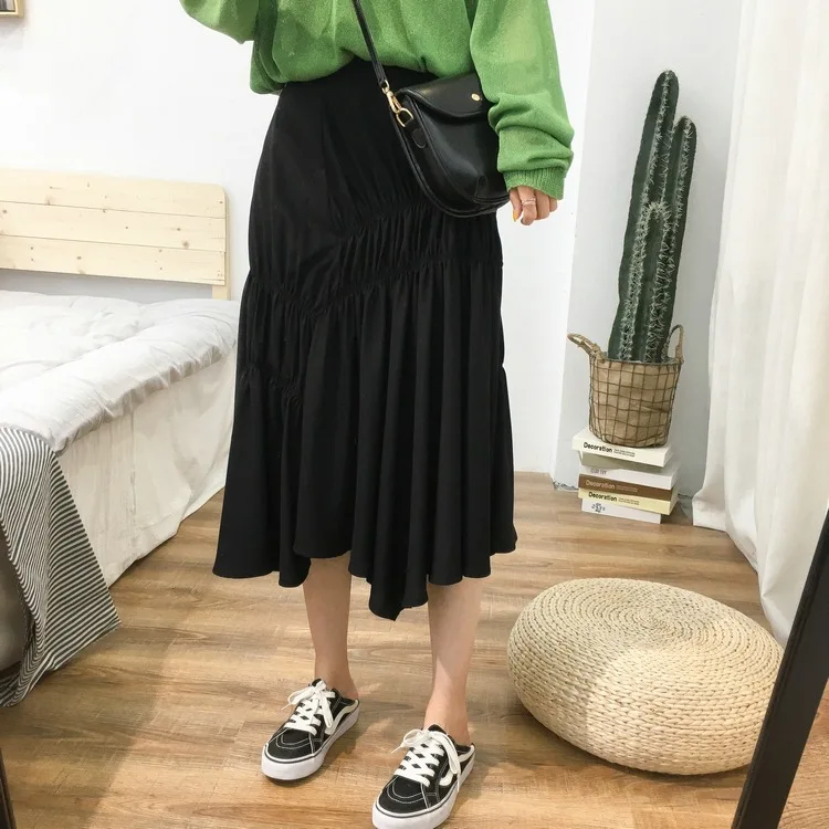 Drape Smooth Cupro Irregular Skirt Women's Summer Versatile Loose-Fit Slimming High-waisted Mid-length A- line Skirt
Drape Smooth Cupro Irregular Skirt Women's Summer Versatile Loose-Fit Slimming High-waisted Mid-length A- line Skirt