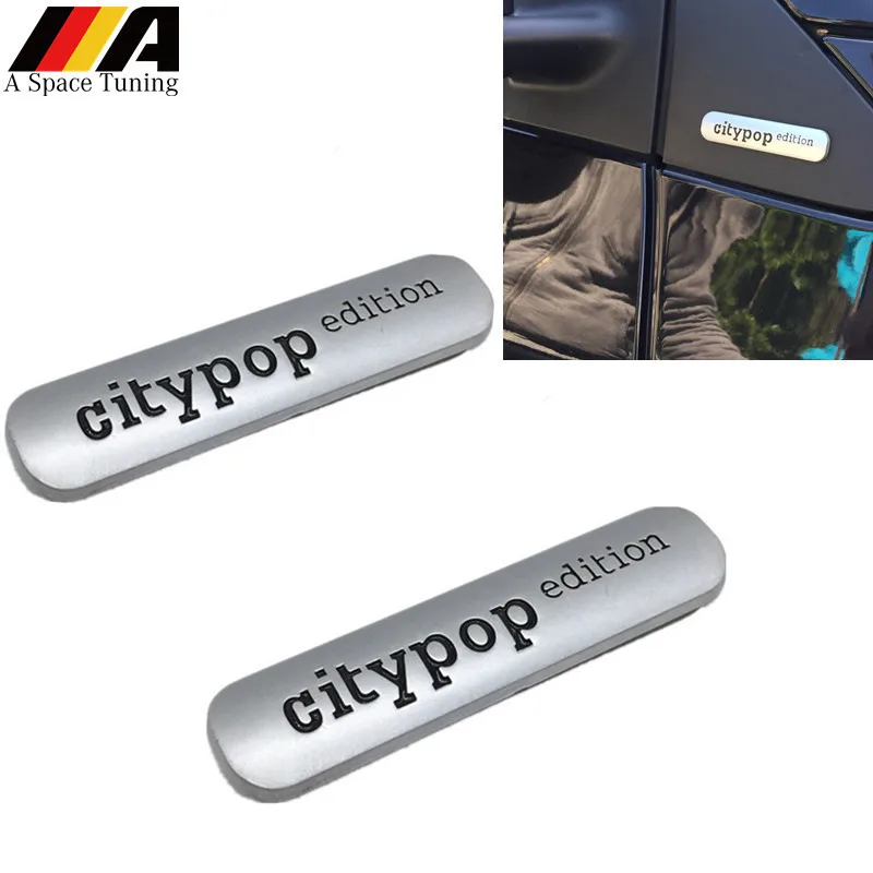 2Pcs Citypop Edition Metal Emblem Badge Rear View Mirror Decoration Universal Car Styling Auto Body Sticker For Benz BMW Honda
2Pcs Citypop Edition Metal Emblem Badge Rear View Mirror Decoration Universal Car Styling Auto Body Sticker For Benz BMW Honda
