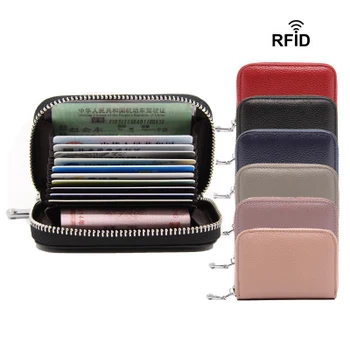 Men's Wallet Genuine Leather Credit Card Holder RFID Blocking Zipper Pocket Women Small Wallet Handbag 
Men's Wallet Genuine Leather Credit Card Holder RFID Blocking Zipper Pocket Women Small Wallet Handbag