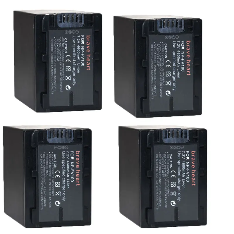 batterie NP-FV100 NP FV100 Battery For Sony DCR-SR15 SR21 SR68 SR88 SX15 SX21 SX44 SX45 SX63 SX65 SX83 SX85 HDR-CX105 | Электроника