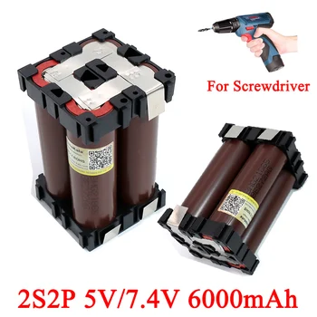 Liitokala 7.4V 18650 HG2 5V 2S2P 6000mAh 20 amps For wireless Screwdriver batteries DIY weld battery pack
Liitokala 7.4V 18650 HG2 5V 2S2P 6000mAh 20 amps For wireless Screwdriver batteries DIY weld battery pack