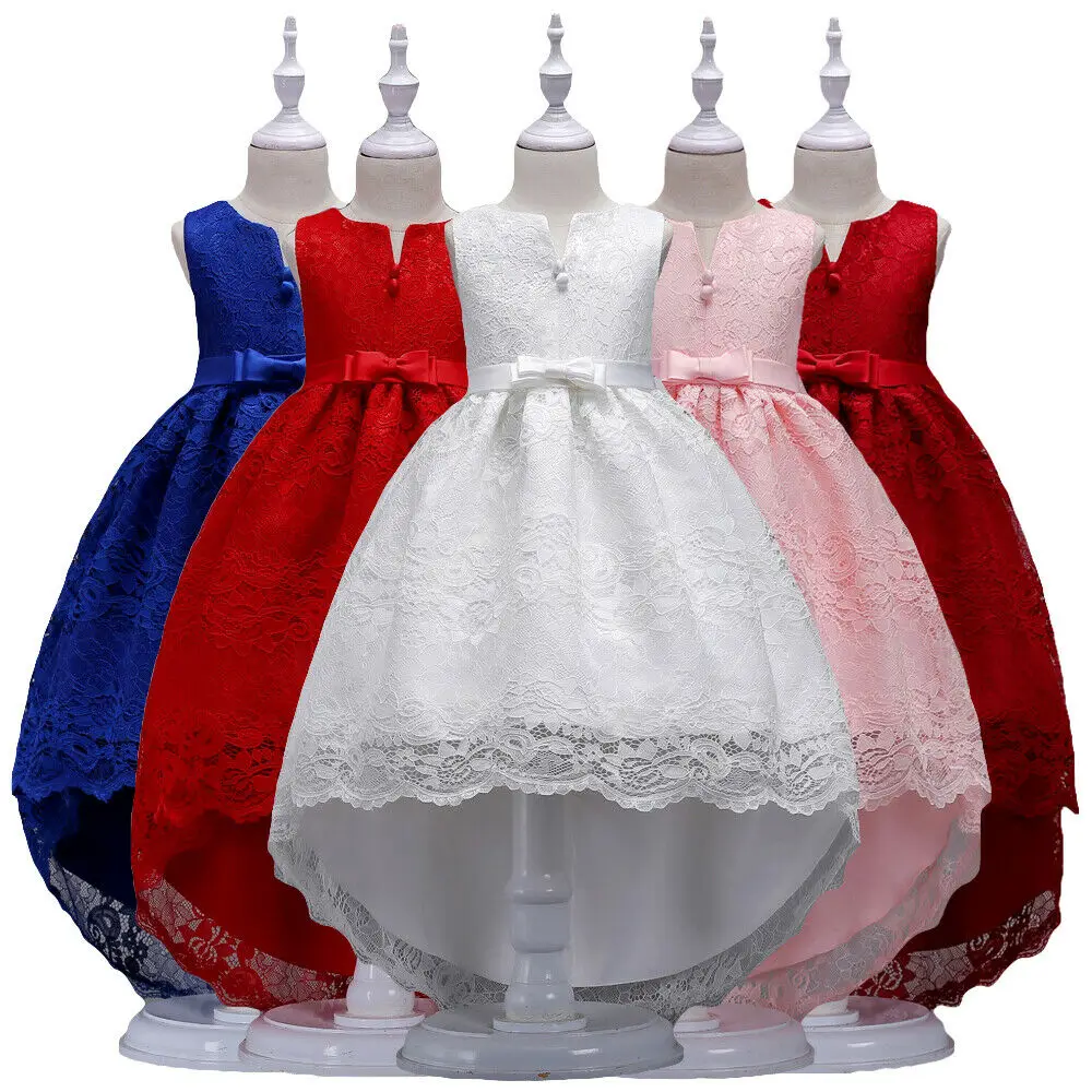 3T-13Years Old Kids Girl Bridesmaid Dress Trailing Lace Princess Bow Wedding Prom Birthday Pageant Party Gown Christmas Dresses
3T-13Years Old Kids Girl Bridesmaid Dress Trailing Lace Princess Bow Wedding Prom Birthday Pageant Party Gown Christmas Dresses