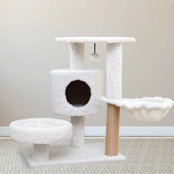 Fun lob Lamb flannelette Warm heart fossa Pure manual sturdy Natural hemp rope simple luxury cat tree tower products
Fun lob Lamb flannelette Warm heart fossa Pure manual sturdy Natural hemp rope simple luxury cat tree tower products