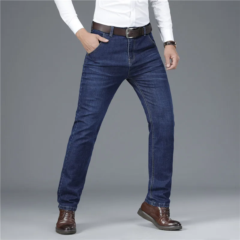 2020 autumn winter men's Jeans business straight loose casual trousers autumn stretch middle-aged men's fashion long Denim Pants 
2020 autumn winter men's Jeans business straight loose casual trousers autumn stretch middle-aged men's fashion long Denim Pants