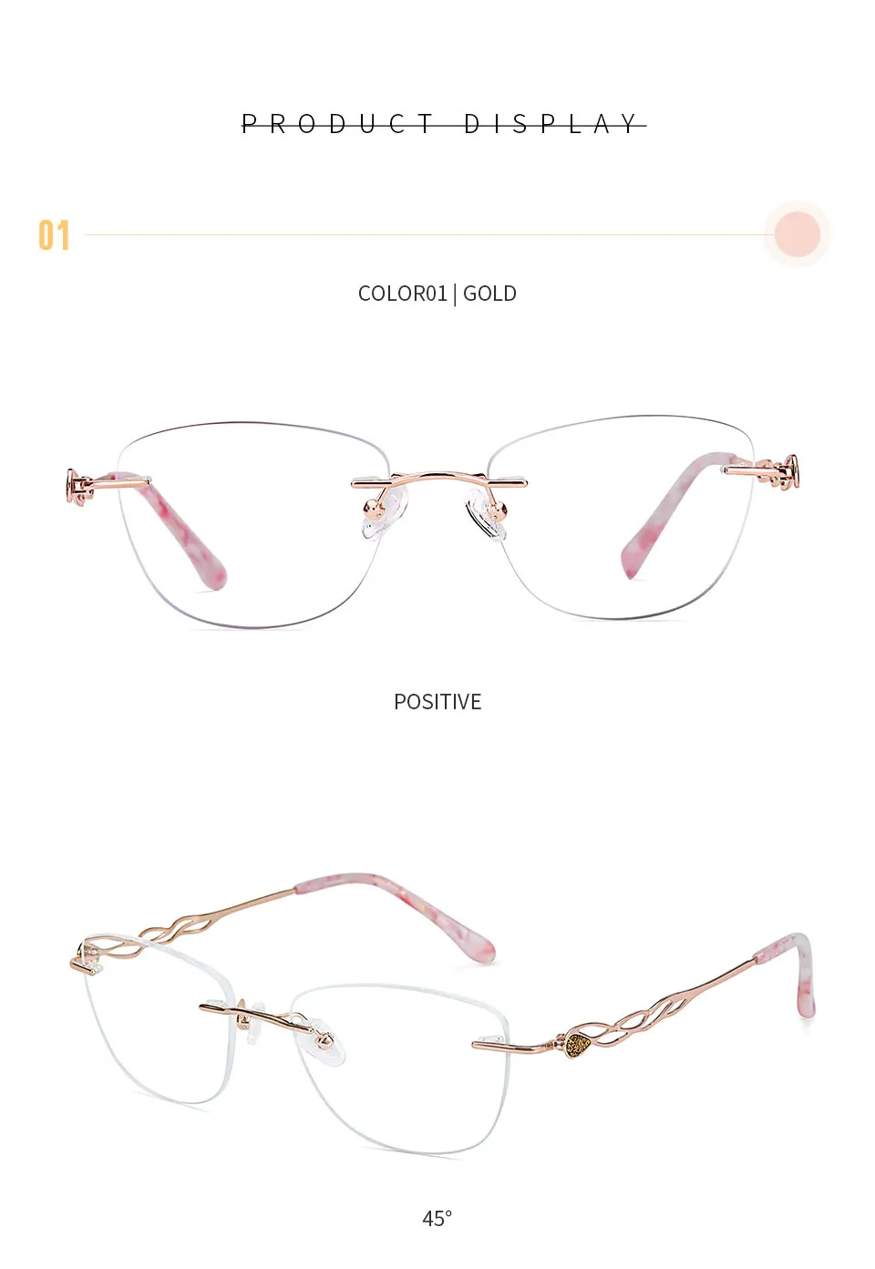Titanium Glasses Frame Women Ultra Light Eyeglasses Classic Luxury Design MyopiaGlasses Prescription Eyewear New (9)