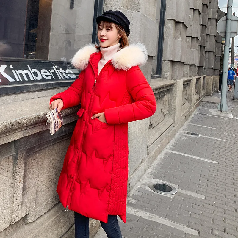 2019 Winter Korean-style New Style WOMEN'S Cotton Padded Clothing Women's Mid-length Slim Fit Cotton-padded Jacket Large Fur Col 
2019 Winter Korean-style New Style WOMEN'S Cotton Padded Clothing Women's Mid-length Slim Fit Cotton-padded Jacket Large Fur Col