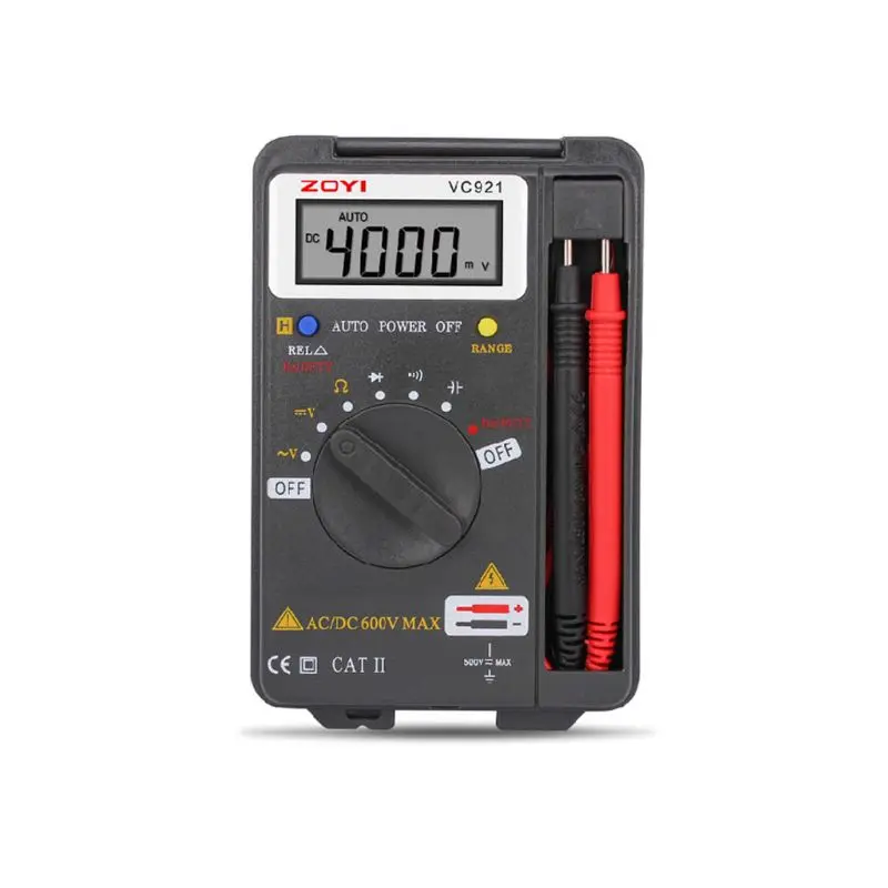 ZOYI VC921 Digital Multimeter Capacitance AC/DC Transistor Voltage Tester Probe
ZOYI VC921 Digital Multimeter Capacitance AC/DC Transistor Voltage Tester Probe