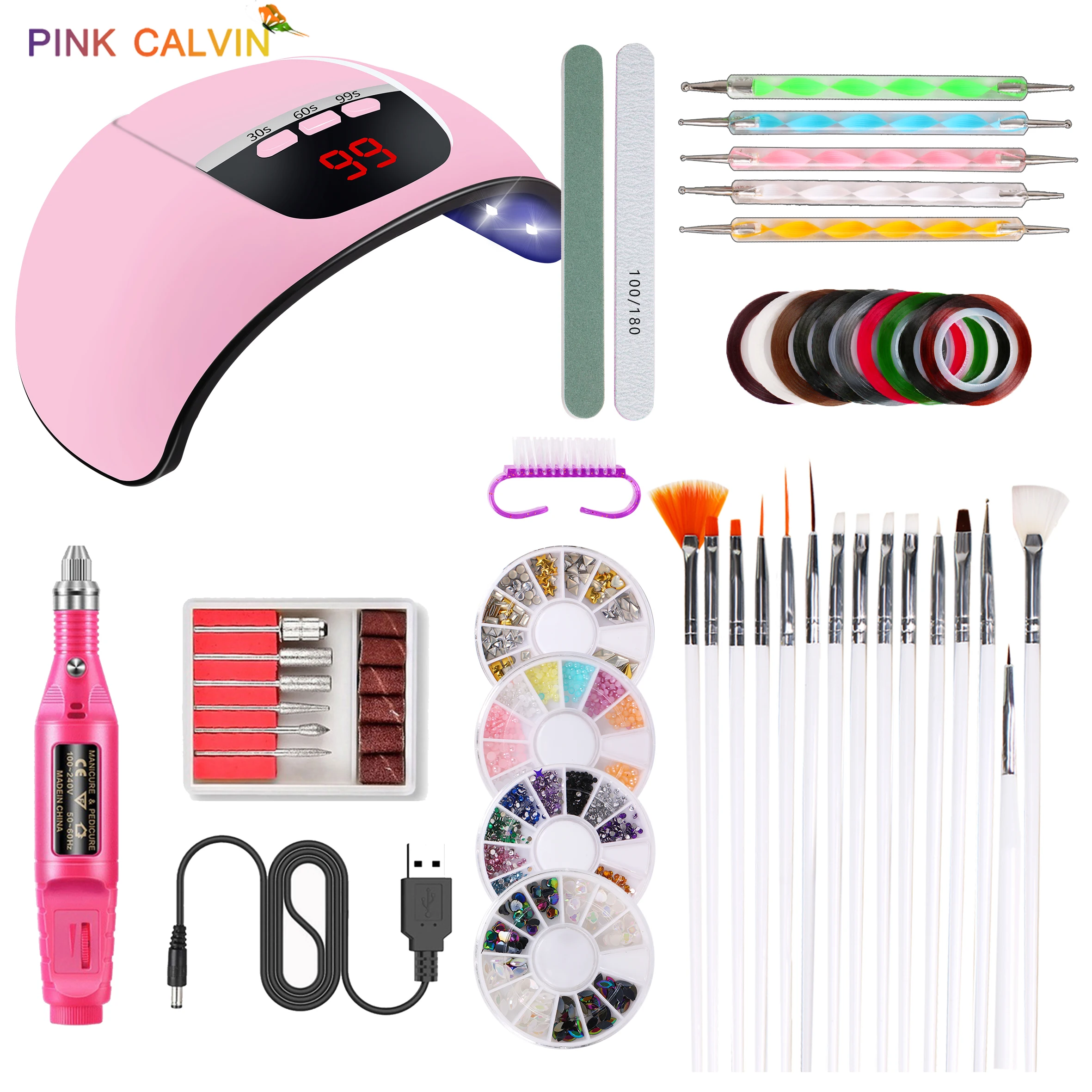 Nail Set UV LED Lamp Dryer With 12pcs Nail Gel Polish Kit Soak Off Manicure Tools Set electric Nail drill For Nail Art Tools30
Nail Set UV LED Lamp Dryer With 12pcs Nail Gel Polish Kit Soak Off Manicure Tools Set electric Nail drill For Nail Art Tools30