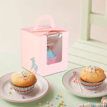 50Pcs Cake Boxes Creative Practical Portable White Card Muffin Box Cake Boxes Cupcake Packing Box for Party
50Pcs Cake Boxes Creative Practical Portable White Card Muffin Box Cake Boxes Cupcake Packing Box for Party