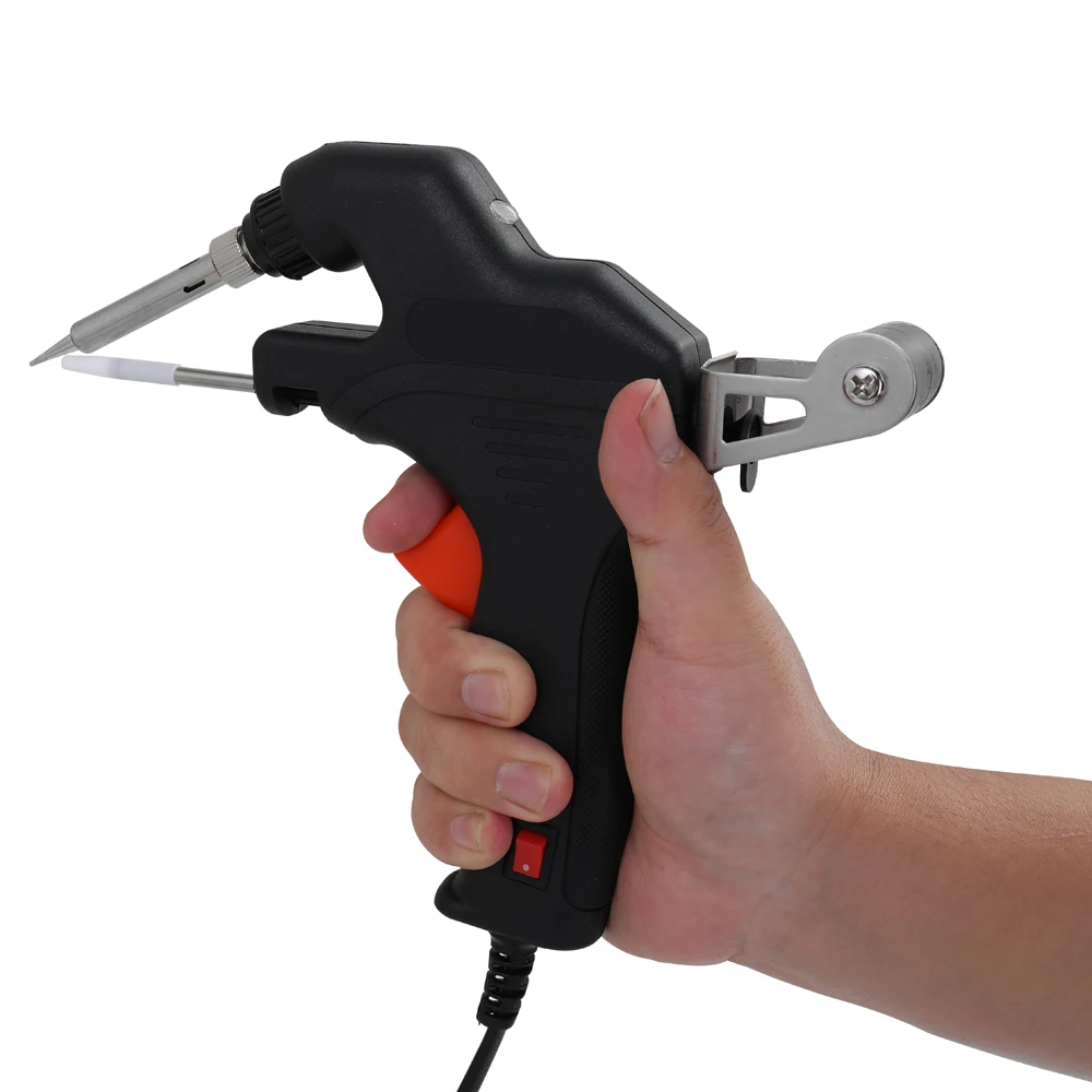 50W Handheld Quick Solder Tin Machine Home DIY Internal Heating Bending Suitable for Soldering PCB Boards Electric Repairing
50W Handheld Quick Solder Tin Machine Home DIY Internal Heating Bending Suitable for Soldering PCB Boards Electric Repairing