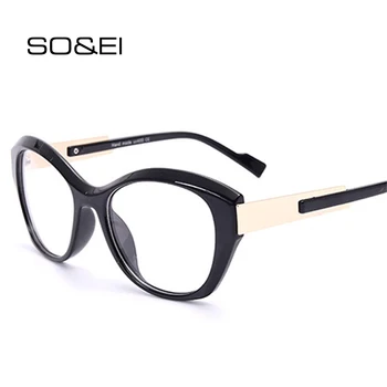 SO&EI Fashion Cat Eyes Women Glasses Frame Candy Color Clear Lens Eyewear Female Optical Myopia Eyeglasses Frame Men Glasses
SO&EI Fashion Cat Eyes Women Glasses Frame Candy Color Clear Lens Eyewear Female Optical Myopia Eyeglasses Frame Men Glasses