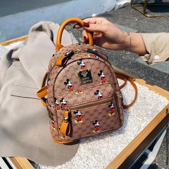 Disney Mickey women Leather Backpacks ladys travel backpack femme backpacks for teenage girls Preppy high quality backpack 
Disney Mickey women Leather Backpacks ladys travel backpack femme backpacks for teenage girls Preppy high quality backpack