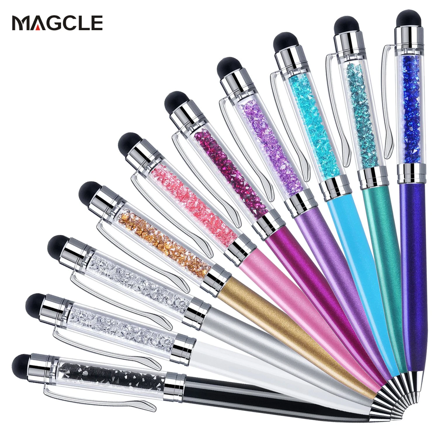 10pcs/lot Crystal Styplus Pen Diamond Ballpoint Pens Stationery Ballpen 2 In 1 Crystal Touch Screen Pen for Capacitive Screen
10pcs/lot Crystal Styplus Pen Diamond Ballpoint Pens Stationery Ballpen 2 In 1 Crystal Touch Screen Pen for Capacitive Screen