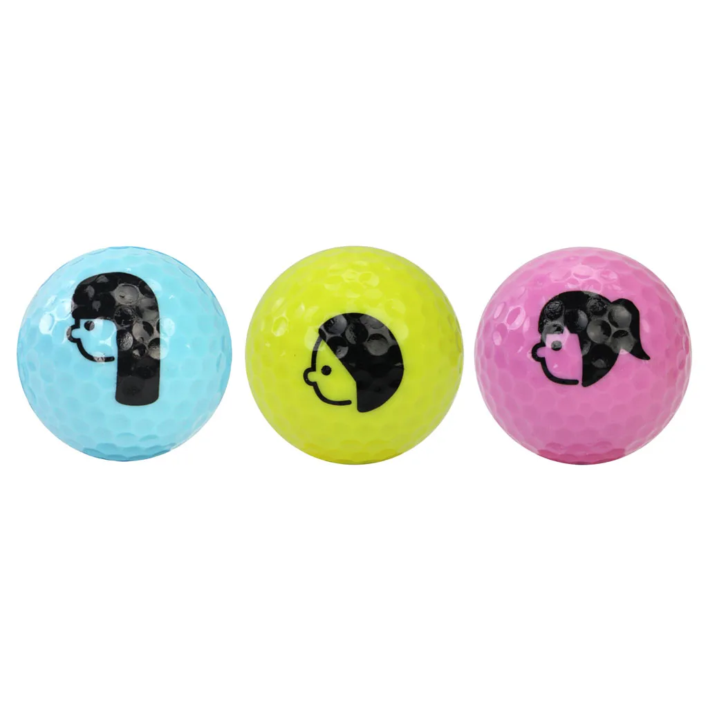 Double Layer Rubber Cute Golf Balls Replacement Golf Balls Beginners Practice Driving Range Training Aid for Indoor/Outdoor Game Double Layer Rubber Cute Golf Balls Replacement Golf Balls Beginners Practice Driving Range Training Aid for Indoor/Outdoor Game