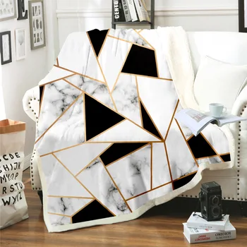 Flannel Geometric Marble Pattern Digital Printing Thick Lamb Wool Blankets For Bed
Flannel Geometric Marble Pattern Digital Printing Thick Lamb Wool Blankets For Bed
