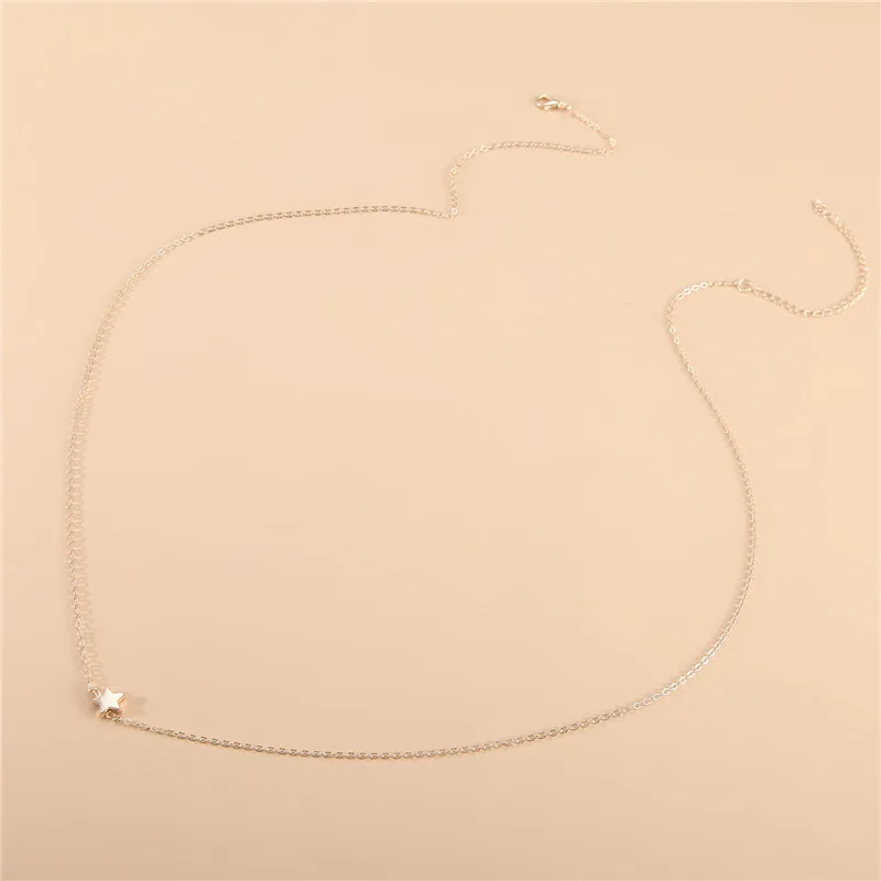 ChimSexy-Bikini avec lien de taille pour femme, collier de présidence, bijoux de corps d'été, accessoires féminins, étoile simple, ventre, mode, nouveau 4