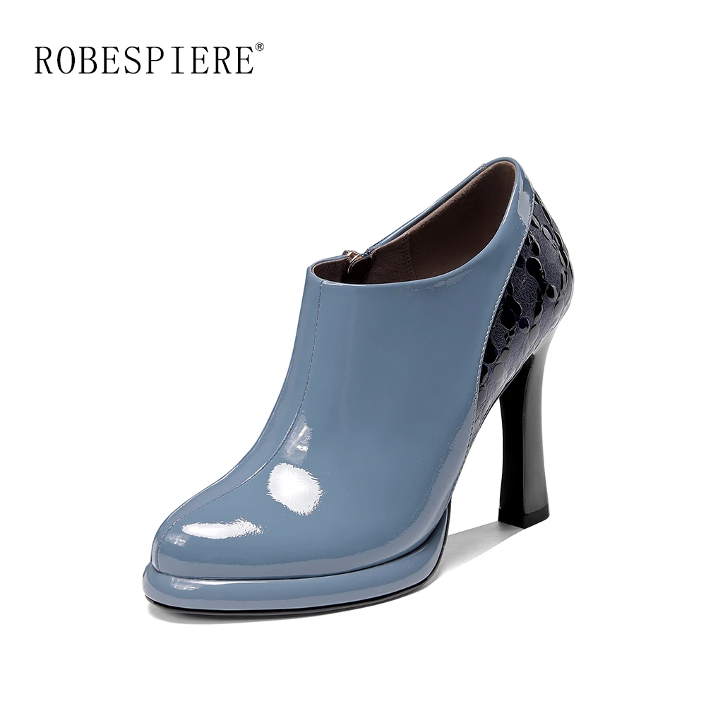 ROBESPIERE Women Pumps Top Quality Patent Leather Lady Office Shoes Pointed Toe High Heels Fahsion Mixed Colors Slip On Pumps A9
ROBESPIERE Women Pumps Top Quality Patent Leather Lady Office Shoes Pointed Toe High Heels Fahsion Mixed Colors Slip On Pumps A9