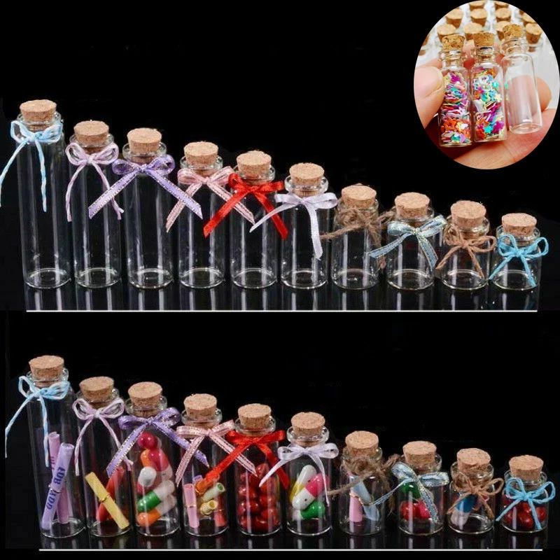 10PCS Mini Clear Empty Glass Cork Stopper Bottle Craft Jars Vials Message Vials Message Glass Containers
10PCS Mini Clear Empty Glass Cork Stopper Bottle Craft Jars Vials Message Vials Message Glass Containers