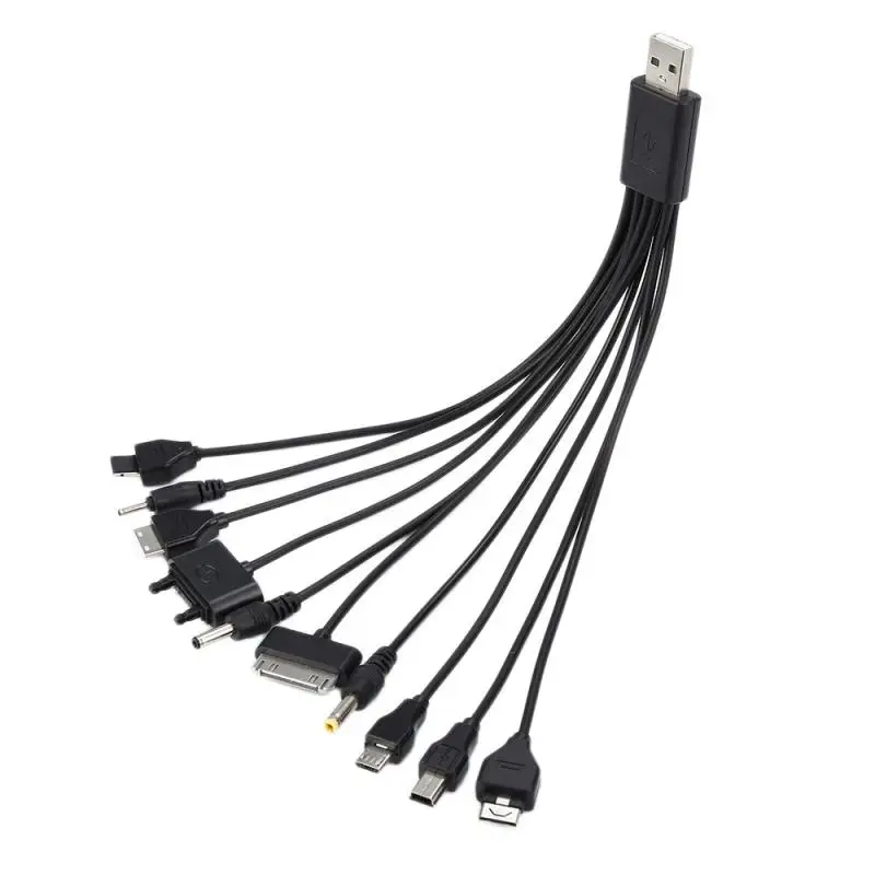 10 In 1 Black Durable Multi-function USB Charging Cable Portable Quick Charging Cable For Xiaomi Phone Devices With USB Charger
10 In 1 Black Durable Multi-function USB Charging Cable Portable Quick Charging Cable For Xiaomi Phone Devices With USB Charger