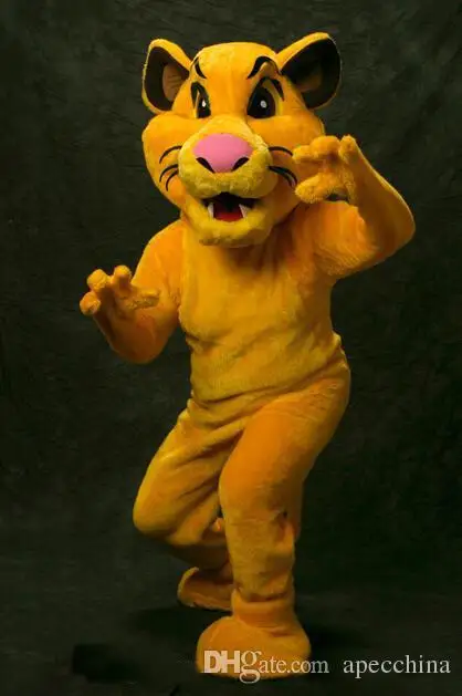 Hot new High quality Adult size Cub Simbae lione kinge mascot costume Carnival Costume EMS Free Shipping | Тематическая одежда и