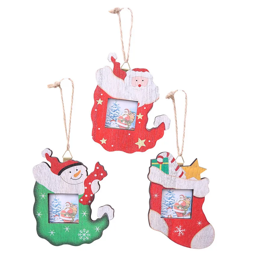 New Year Natural Wooden Christmas stockings pendant Wood Photo frame Christmas Tree Ornaments Hanging Gifts Xmas Home Decor
New Year Natural Wooden Christmas stockings pendant Wood Photo frame Christmas Tree Ornaments Hanging Gifts Xmas Home Decor