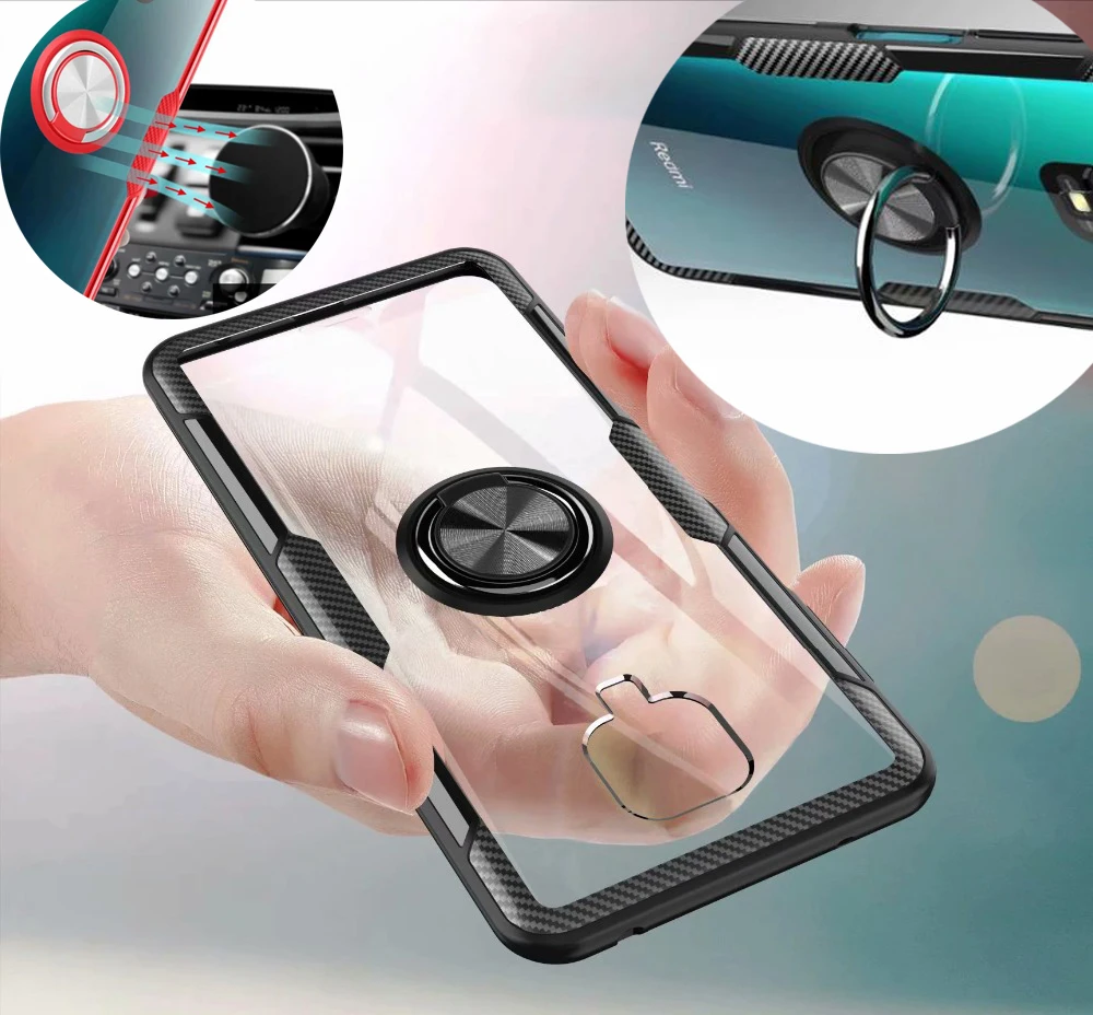 For Redmi Note 9S Coque with Ring Holder Magnet Stand Transparent Shockproof Back Cover for Redmi Note 5 7 8 8T 9 Pro Max Funda
For Redmi Note 9S Coque with Ring Holder Magnet Stand Transparent Shockproof Back Cover for Redmi Note 5 7 8 8T 9 Pro Max Funda