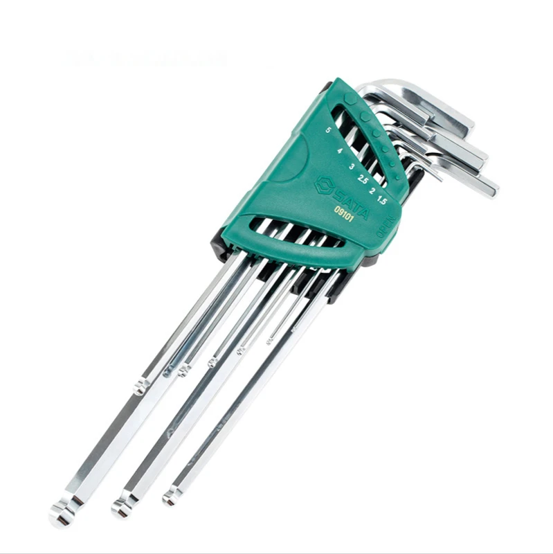 9 Pieces of Metric Extra Long Ball-End Hexagon Wrenches, Household Hardware Tools
9 Pieces of Metric Extra Long Ball-End Hexagon Wrenches, Household Hardware Tools