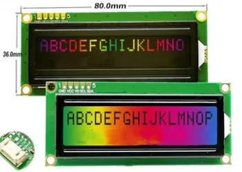 5P/4PIN 1602 LCD Display Screen AIP31068L Controller RGB Backlight 3.3-5V IIC MPU Interface
5P/4PIN 1602 LCD Display Screen AIP31068L Controller RGB Backlight 3.3-5V IIC MPU Interface