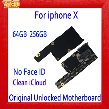Factory Unlocked motherboard for iphone X with / NO face ID 64GB 256GB Original mainboard IOS system logic board good tested
Factory Unlocked motherboard for iphone X with / NO face ID 64GB 256GB Original mainboard IOS system logic board good tested