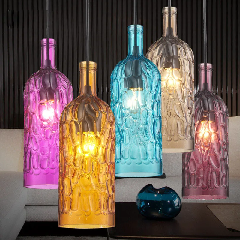 Northern European-Style Small Droplight Color Wine Bottle Coffee Shop Bar Restaurant Bar Counter Personalized & Creative Retro S
Northern European-Style Small Droplight Color Wine Bottle Coffee Shop Bar Restaurant Bar Counter Personalized & Creative Retro S