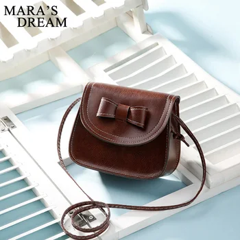 

Mara's Dream 2020 New Solid Color Female Bow Mini Square Bag Fashion Cross Section Square Small Bag Shoulder Messenger Bag