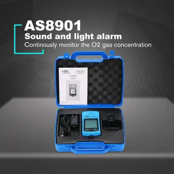 Smart Senor AS8901 Handheld Automotive Oxygen Meter O2 Gas Tester Monitor Detector LCD Display Sound Light Vibration Alarm
Smart Senor AS8901 Handheld Automotive Oxygen Meter O2 Gas Tester Monitor Detector LCD Display Sound Light Vibration Alarm