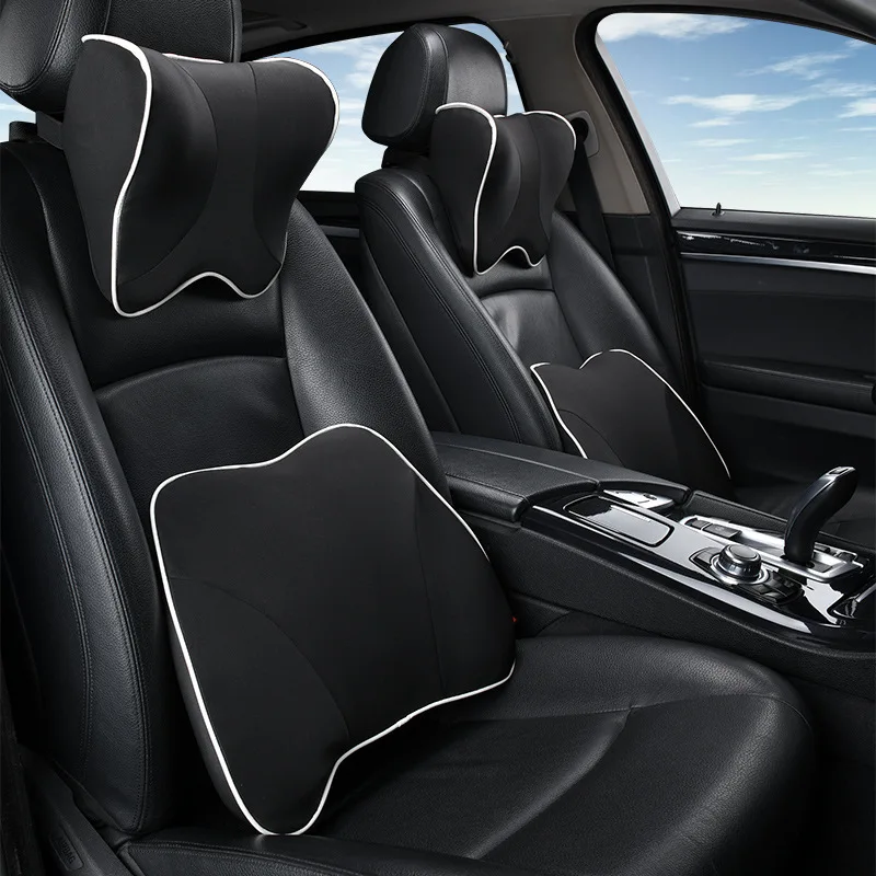 Фото Car Seat Cushion Travel Pillow Lumbar Support Back Neck Memory Foam Massage Auto Headrest | Автомобили и мотоциклы