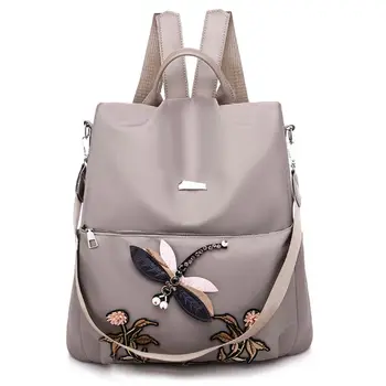 Casual Wild Lady Bag Dragonfly Embroidery Ethnic Style Function Backpack Nylon Outdoor Waterproof Travel Bag
Casual Wild Lady Bag Dragonfly Embroidery Ethnic Style Function Backpack Nylon Outdoor Waterproof Travel Bag