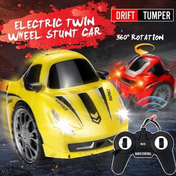 360° Rotation & Drift Electric Twin Wheel Stunt Car Good cruising ability LED glowing strong grip anti-slip With Remote Control
360° Rotation & Drift Electric Twin Wheel Stunt Car Good cruising ability LED glowing strong grip anti-slip With Remote Control