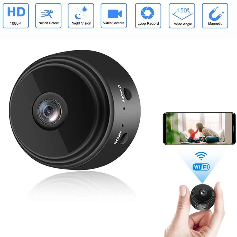 1080P A9 Mini Camera Wifi Wireless Action Smart Home Security Camera P2P Micro Camcorder Video Recorder Remote Casa Inteligent
1080P A9 Mini Camera Wifi Wireless Action Smart Home Security Camera P2P Micro Camcorder Video Recorder Remote Casa Inteligent