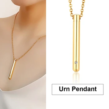 Locked Stainless Steel Cremation Pendant Necklace for Women Girls With CZ Stone Bar Urn Pendant Memorial Pet Ashes Keepsake Gift
Locked Stainless Steel Cremation Pendant Necklace for Women Girls With CZ Stone Bar Urn Pendant Memorial Pet Ashes Keepsake Gift