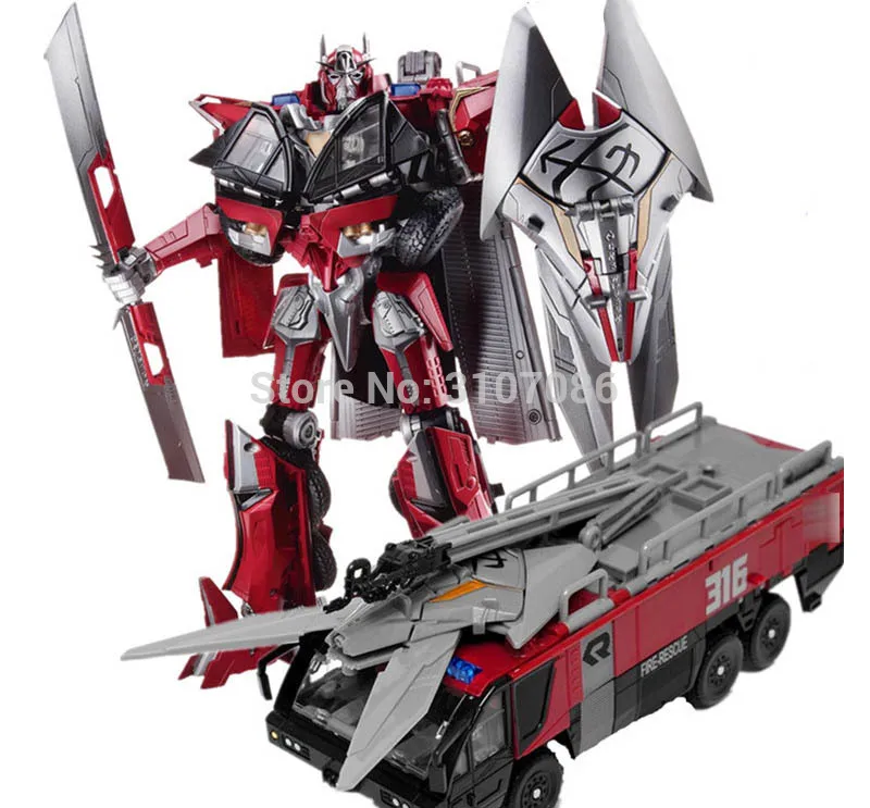 HSB трансформация Sentinel Prime Commander фильм Dark Of The Moon Leader fire truck mode KO фигурка Робот
