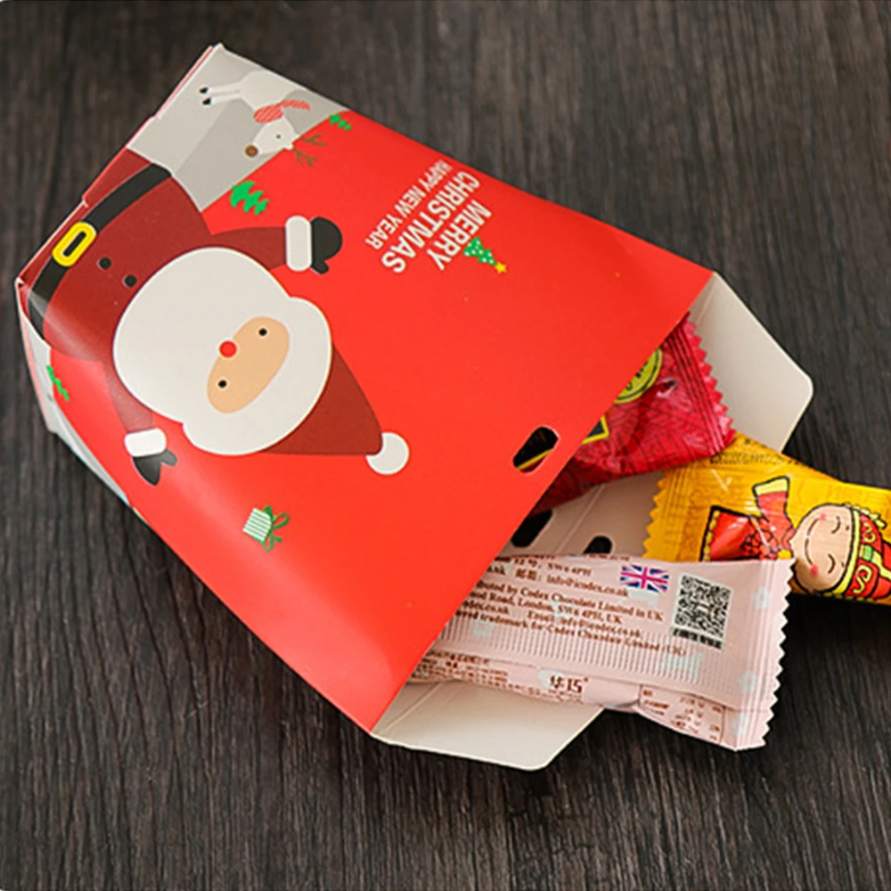 pcs/set merry christmas candy box santa claus cookies candy bag