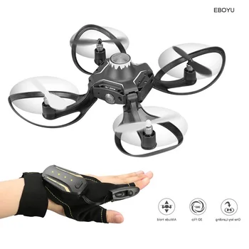 EBOYU 2.4G Glove Control Interactive RC Drone w/ Alitude Hold Gesture Control RC Quadcopter Drone for Beginners
EBOYU 2.4G Glove Control Interactive RC Drone w/ Alitude Hold Gesture Control RC Quadcopter Drone for Beginners