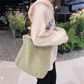 Autumn and Winter Plush Women's Tote Bags Girl's Cute Portable Shoulder Bag Japanese Style Handbag for Girls 2020 Clutch Mujer
Autumn and Winter Plush Women's Tote Bags Girl's Cute Portable Shoulder Bag Japanese Style Handbag for Girls 2020 Clutch Mujer
