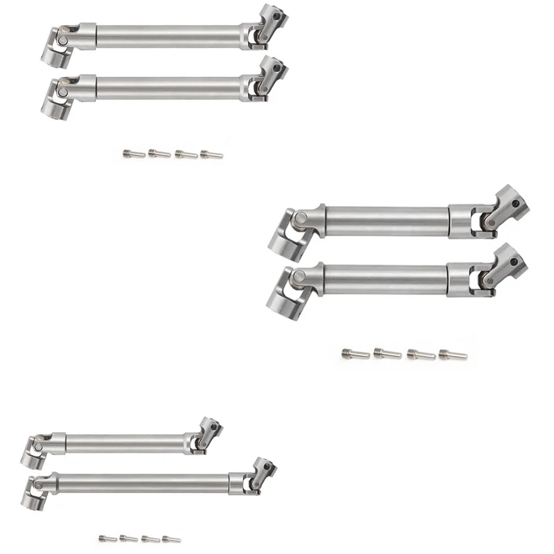 2Pcs Stainless Steel Drive Shaft for 1/10 RC Crawler Traxxas TRX4 TRX6 Axial SCX10 Wraith Capra D90 TF2 Redcat GEN8
2Pcs Stainless Steel Drive Shaft for 1/10 RC Crawler Traxxas TRX4 TRX6 Axial SCX10 Wraith Capra D90 TF2 Redcat GEN8