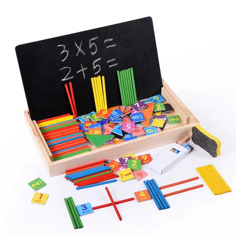 Wood Multi-functional Magnetic Counting Sticks Clock with Numbers Educational Toy Color Calculation Game Box Early Education Toy
Wood Multi-functional Magnetic Counting Sticks Clock with Numbers Educational Toy Color Calculation Game Box Early Education Toy