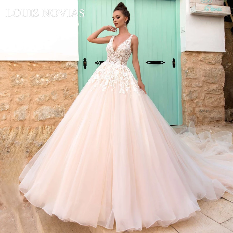 Бальное платье Louis Novias, светильник свадебное платье с глубоким V-образным вырезом, кружевами и открытой спиной, цветная майка
Бальное платье Louis Novias, светильник свадебное платье с глубоким V-образным вырезом, кружевами и открытой спиной, цветная майка