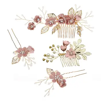4pcs Wedding Handmade Fashion Hair Comb Set Floral Bridal Headpiece Hair Accessories Rhinestone Wedding Dress Accessories
4pcs Wedding Handmade Fashion Hair Comb Set Floral Bridal Headpiece Hair Accessories Rhinestone Wedding Dress Accessories